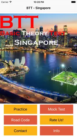 Game screenshot BTT Basic Theory Test for Singapore Driving - Prepare Driving Theory Test apk