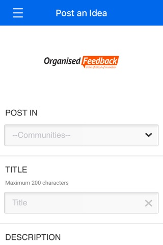 OrganisedFeedback screenshot 3