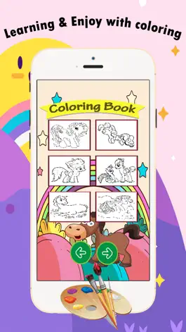 Game screenshot Пони Книжка-раскраска для детей в возрасте 1-10: Игры бесплатно Учитесь использовать палец во время окрашивания с каждой раскраски apk