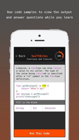 SwiftBites - Learn How to Code in Swift with Interactive Mini Lessonsのおすすめ画像4