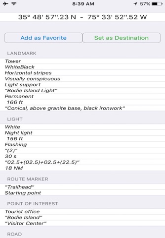 Cape Hatteras seashore charts screenshot 3