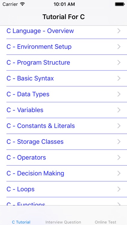 Tutorial for C