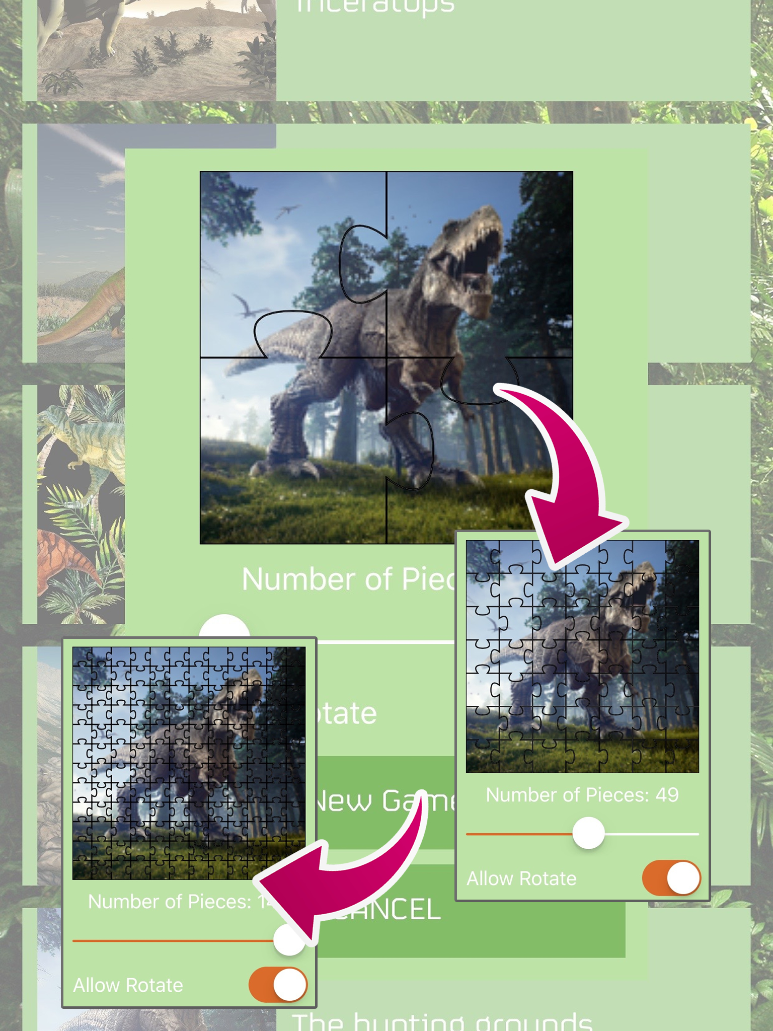 Dino Puzzles - dinosaur jigsaw puzzles