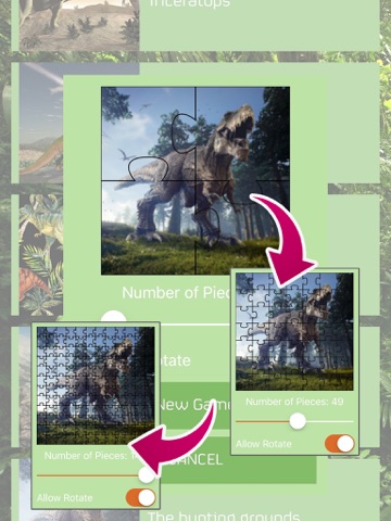 Dino Puzzles - dinosaur jigsaw puzzles iPad screenshot