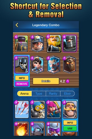 Deck Builder for Clash Royale - Arena Tips & Strategies screenshot 4