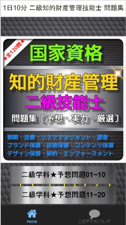 1日10分 二級知的財産管理技能士 問題集