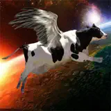 Flying Cow Rescue Galaxy Game : The Super Cow Flying Simulator Game of 2016 - Icona app