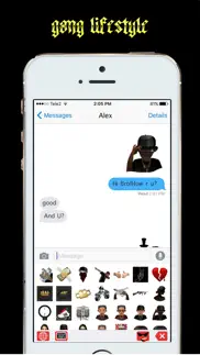 gangmoji - gangster emoji keyboard iphone screenshot 2