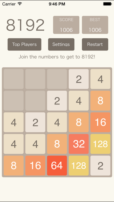 Screenshot #3 pour 2048 original - The Best Number Puzzle Game