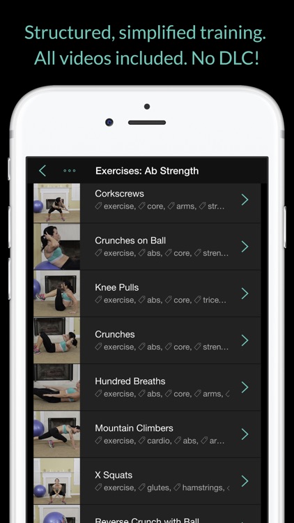 Abs, Core & Flat Belly: Women's Home Workout Series screenshot-3