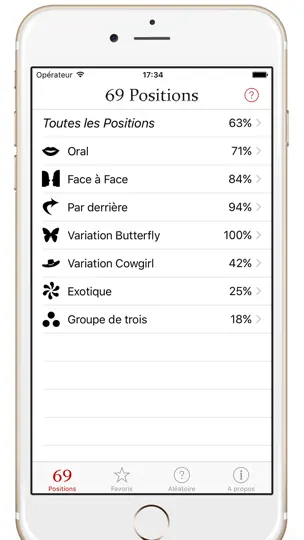 Capture d'écran de 69 Positions Pro For Kamasutra sur iPhone 1