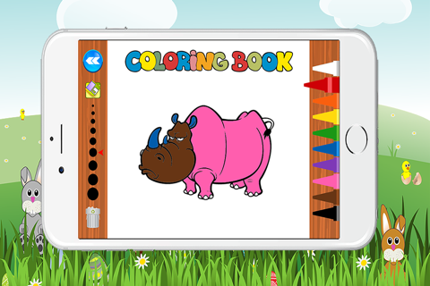 Coloring Book Animals Pages Game for Kindergarten screenshot 3