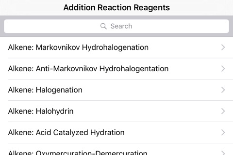 Organic Chemistry Addition Reaction Reagents screenshot 4