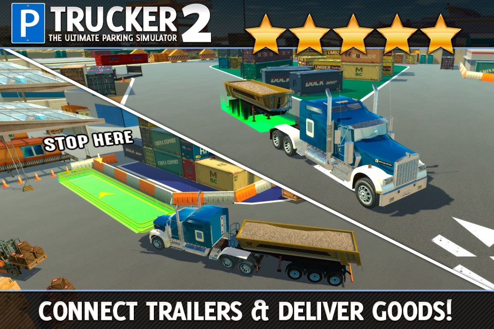 Trucker Parking Simulator 2 a Real Monster Truck & Lorry Driving Test screenshot 2