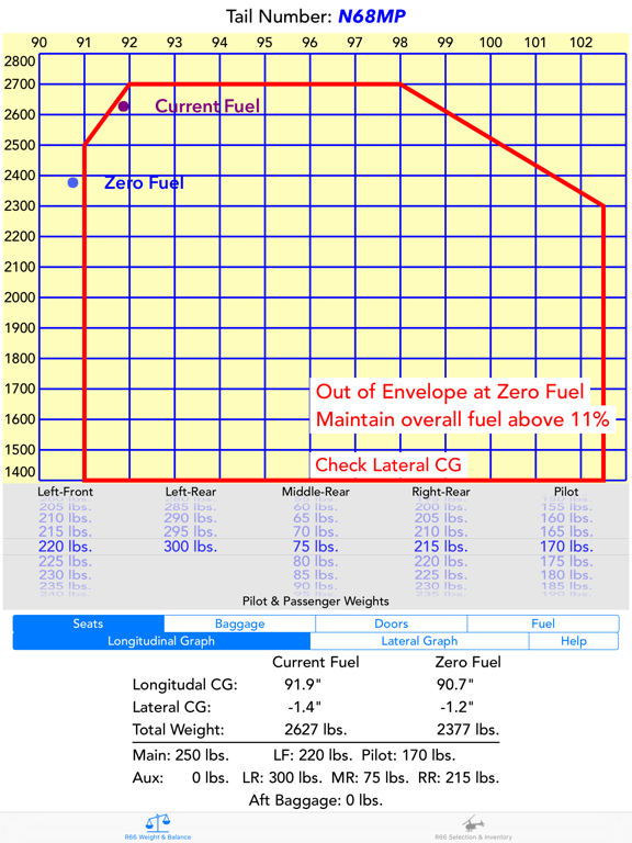 Screenshot #4 pour R66 Weight & Balance