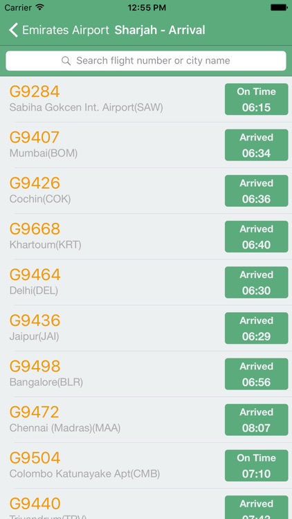 Emirates Airport - Flight Information screenshot-4