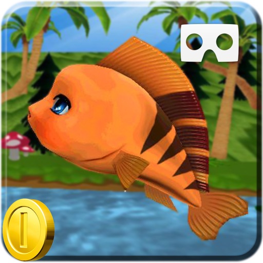 VR Fish Out of Aquarium Canal Run Free