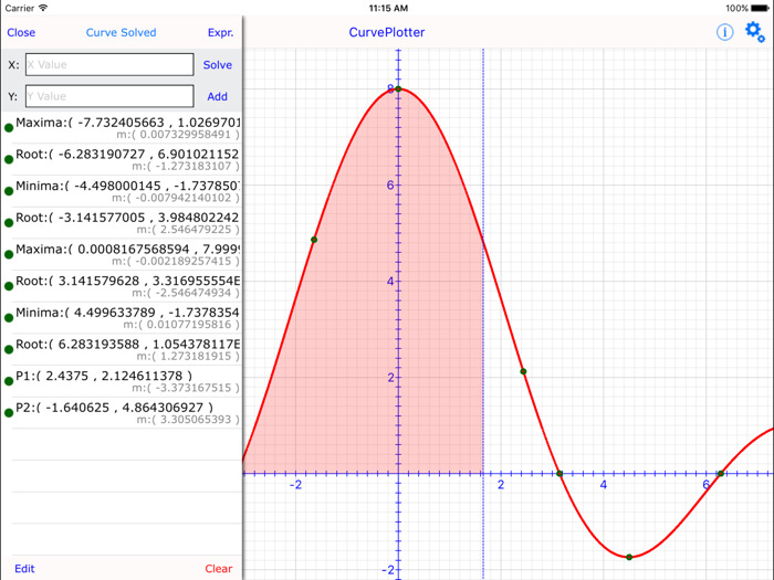 Curve Plot Graph Calc Lite