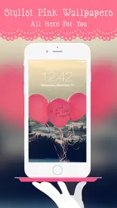 Stylish Pink Live Wallpapers & Backgrounds – HD quality Girly Theme Lock Screen Wallpaper screenshot #1 for iPhone