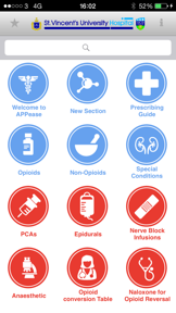 AppEase - SVUH Pain Guidelines screenshot