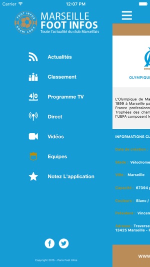 Marseille Foot Infos : toute l'actualité du club phoceen - O(圖5)-速報App