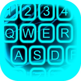 螢幕擷取畫面 (5) Glow Neon Colors Keyboard – Download Colorful Theme.s and Backgrounds