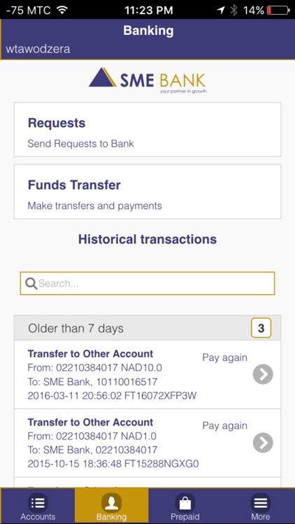 SME Bank Mobile Banking