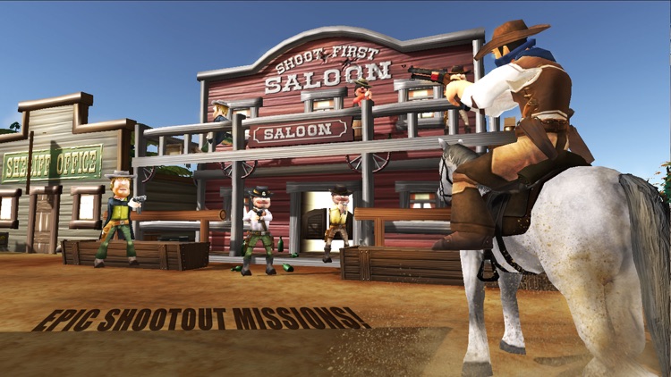 Wild-West Cowboy Real Shooting Game 3D screenshot-3