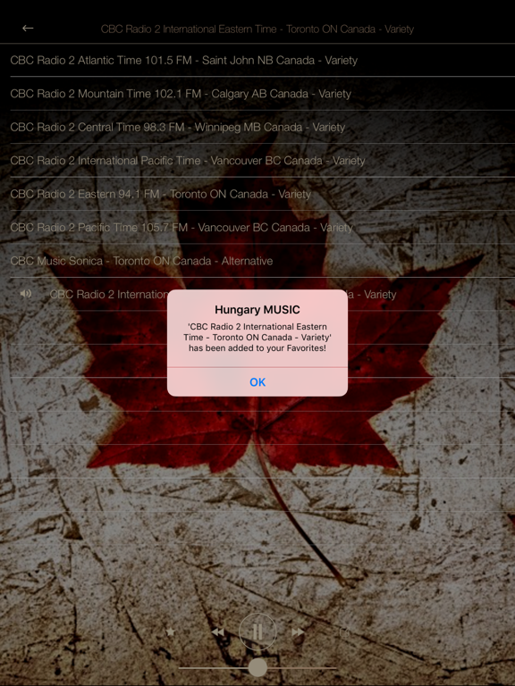 Screenshot #6 pour Canada Music ONLINE Radio from Ottawa