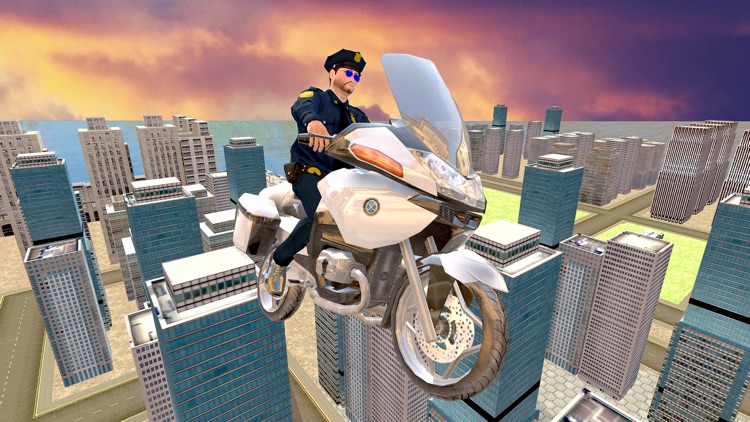 Flying Police Bike Rider 2016 - Ride & Fly Motorcyle in the City To be a Best Traffic police