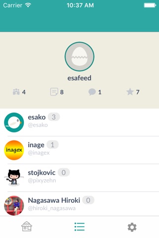 Esafeed for esa.io screenshot 2