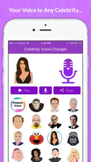 celebrity voice changer - funny voice fx cartoon soundboard iphone screenshot 2