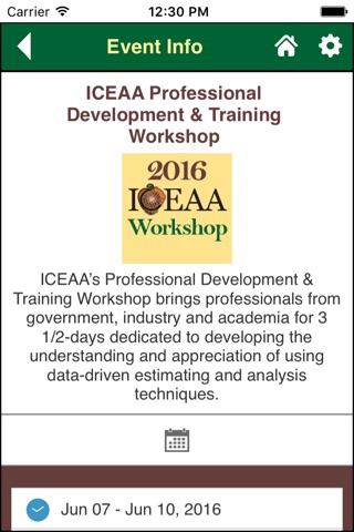 ICEAA 2016 Workshop screenshot 3