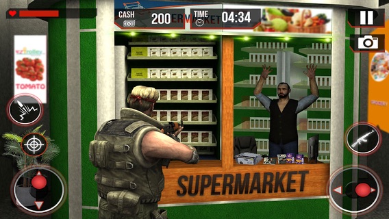 スーパーマーケットカードライバーの3D：警察はマッド犯罪市にギャングを撮影しますのおすすめ画像1