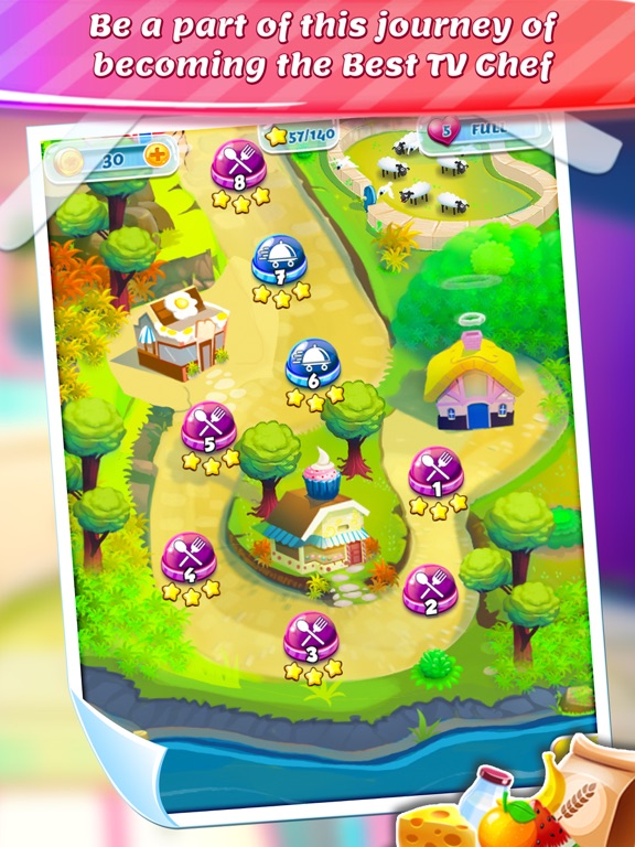 Screenshot #5 pour Sally's Master Chef Story: Match 3 Cooking
