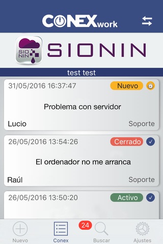 ConexWork screenshot 2