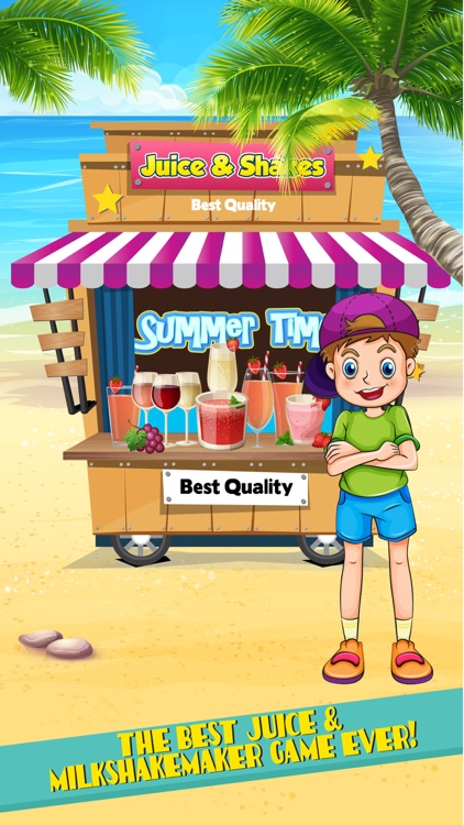 Icy Milkshake & Fruit Juice Maker - A Summer Frozen Food Stand for Ice Desserts