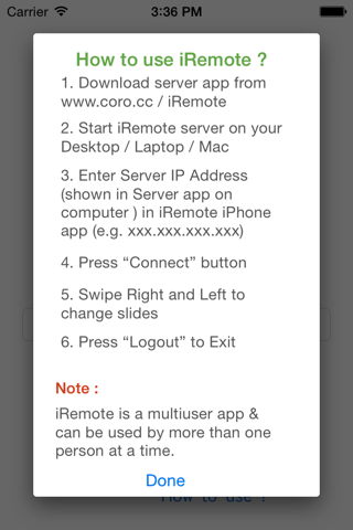 Remote for presentation and keynote screenshot 2