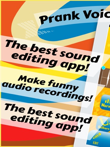 Prank Voice Changer with Cool Sound Effects Free iPad screenshot 1 - Entertainment app