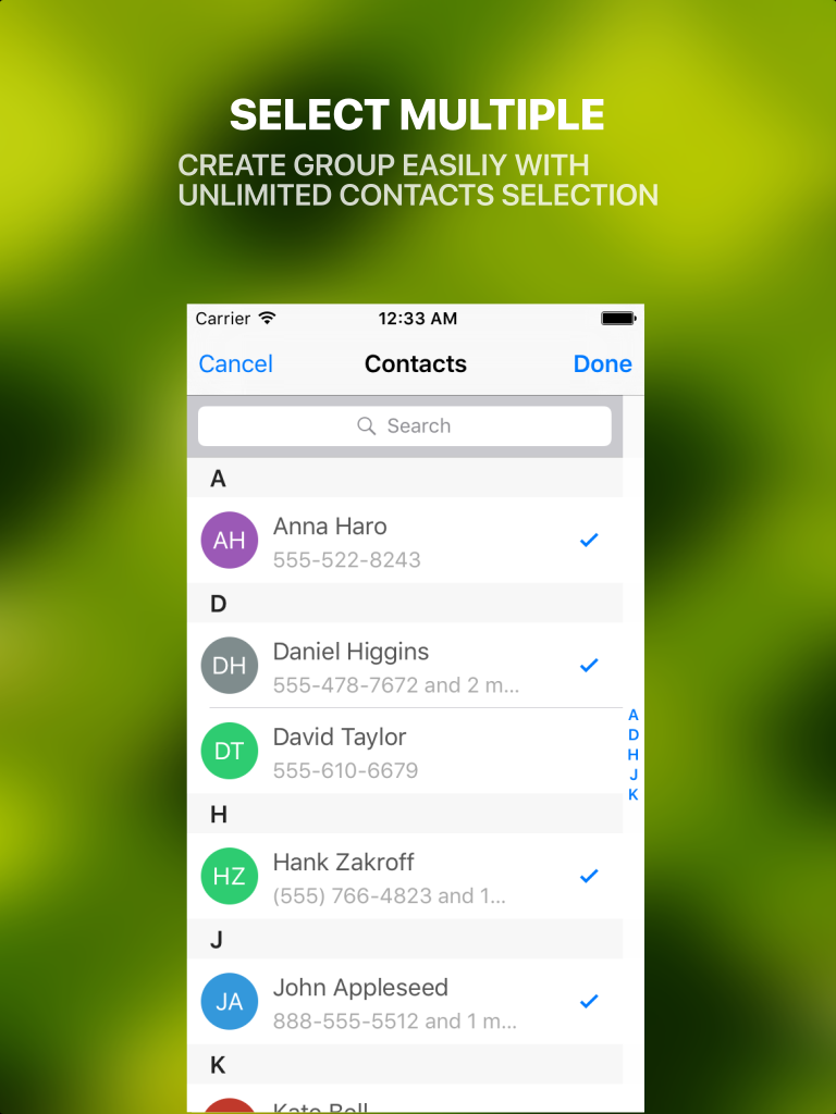 Group SMS - Text 2 group of contacts