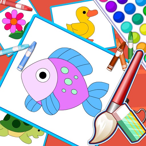 Puzzles And Coloring Games - For Kids Learning Painting and Animals iOS App