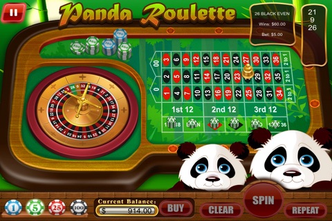 Best Wild Panda Craze Roulette Games in Vegas Casino Free screenshot 3