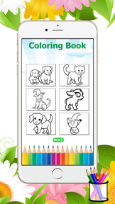 Cat&Dog Coloring Book-Learn Drawing and Painting For Kids screenshot