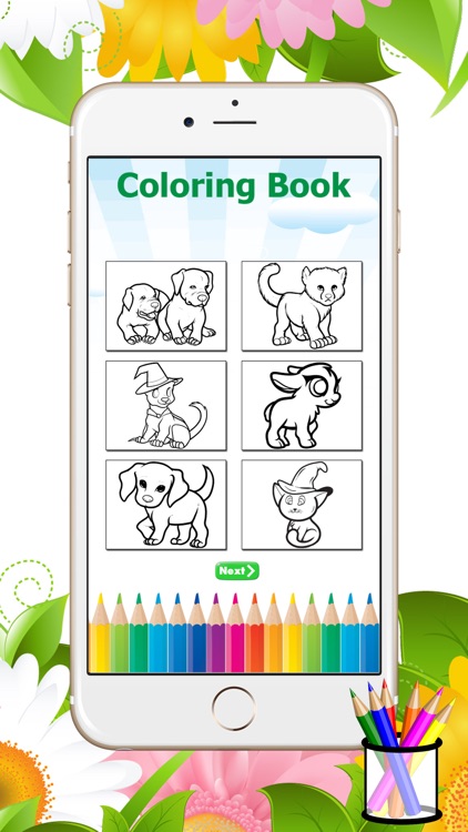 Cat&Dog Coloring Book-Learn Drawing and Painting For Kids