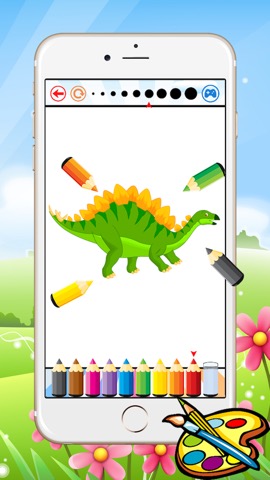 恐竜ドラゴンのぬりえ - 子供のための無料のゲームを描く、ディノペイントと色のゲーム良いですのおすすめ画像4