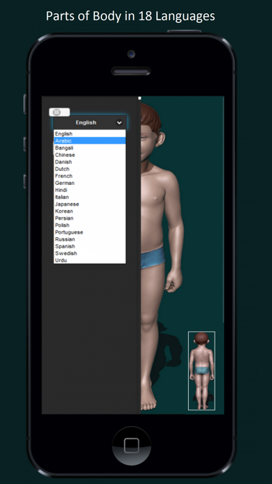 Screenshot #1 pour Parts of Body in 18 Languages