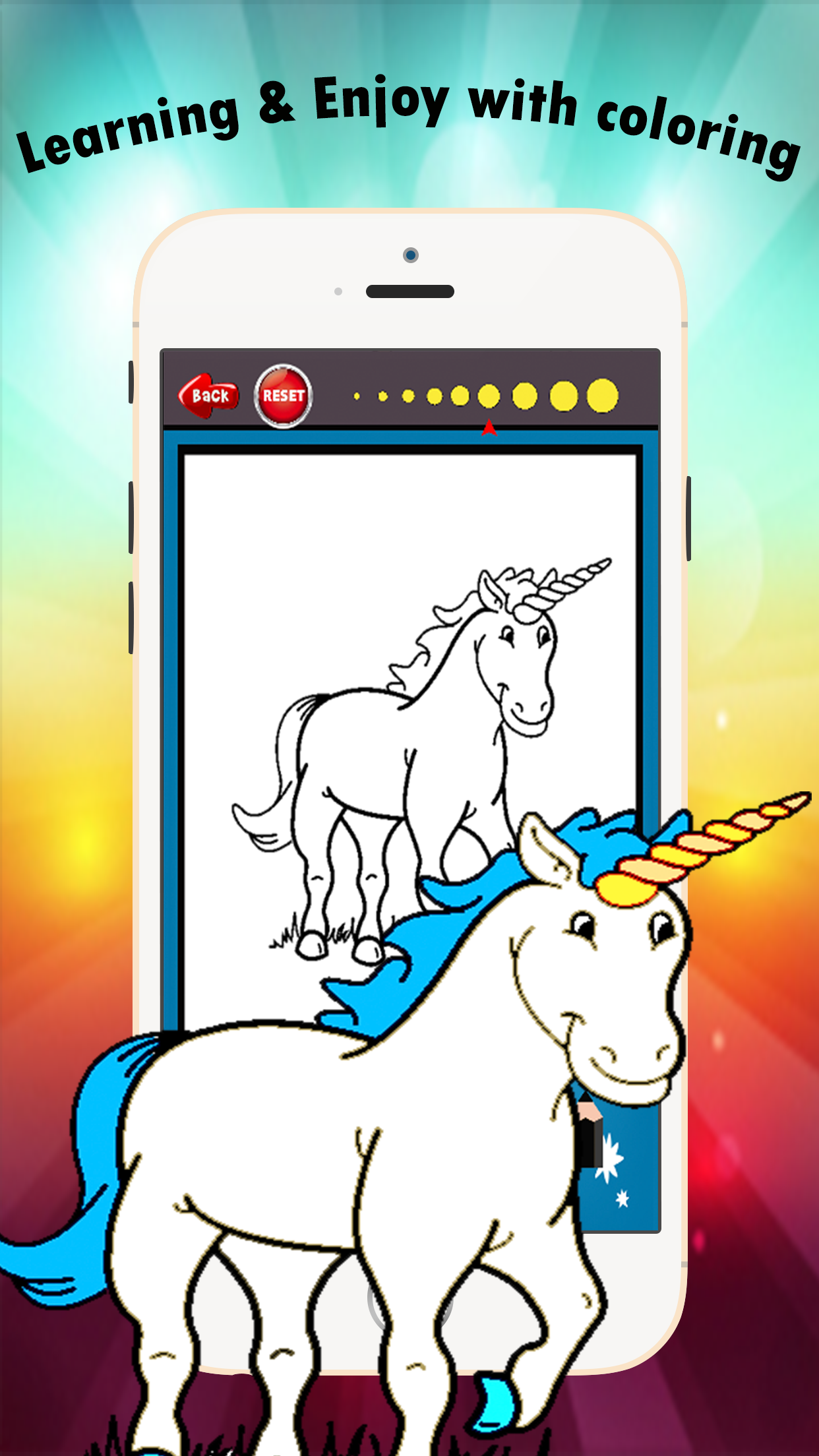 My Unicorn Coloring Book for children age 1-10: Games free for Learn to use finger to drawing or coloring with each coloring pages screenshot 3