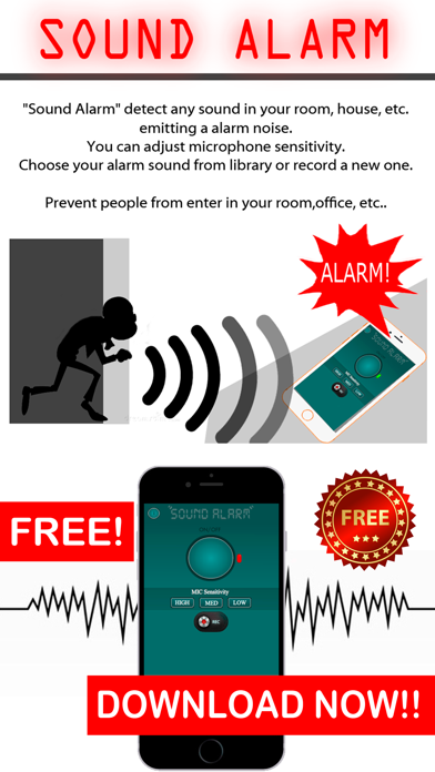 Screenshot #1 pour Sound Alarm FREE