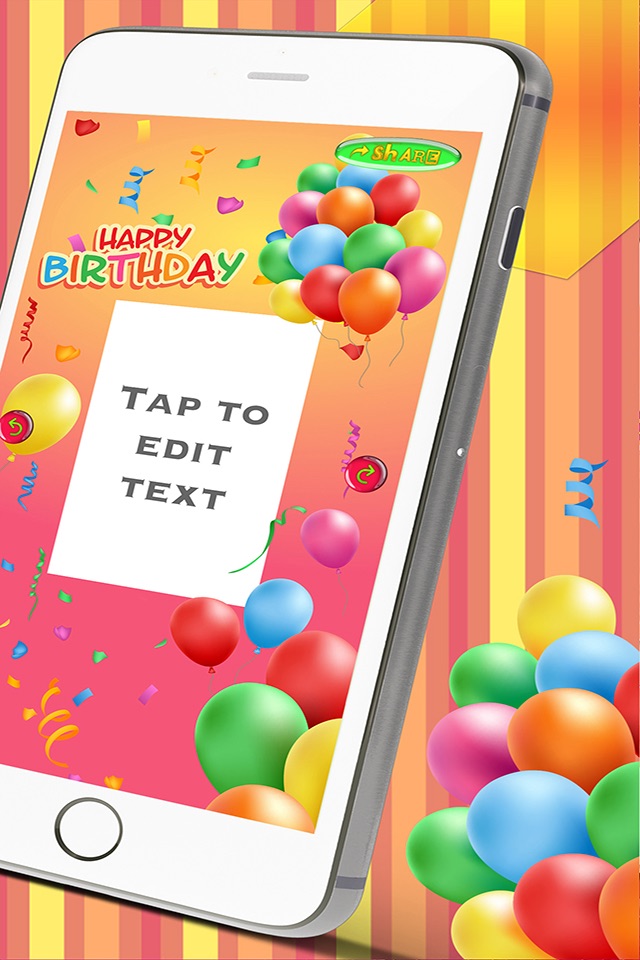 Happy Birthday Card Creator – Best Greeting e.Cards and Invitation.s Maker for your Bday Party screenshot 2