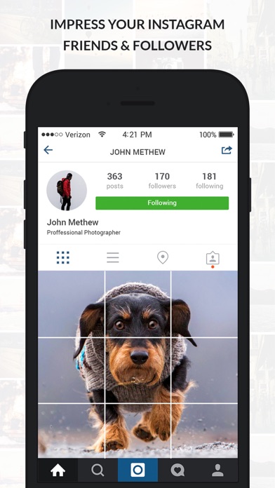 Insta Grid Maker Split Photo Collage Post Upload Pic Banner